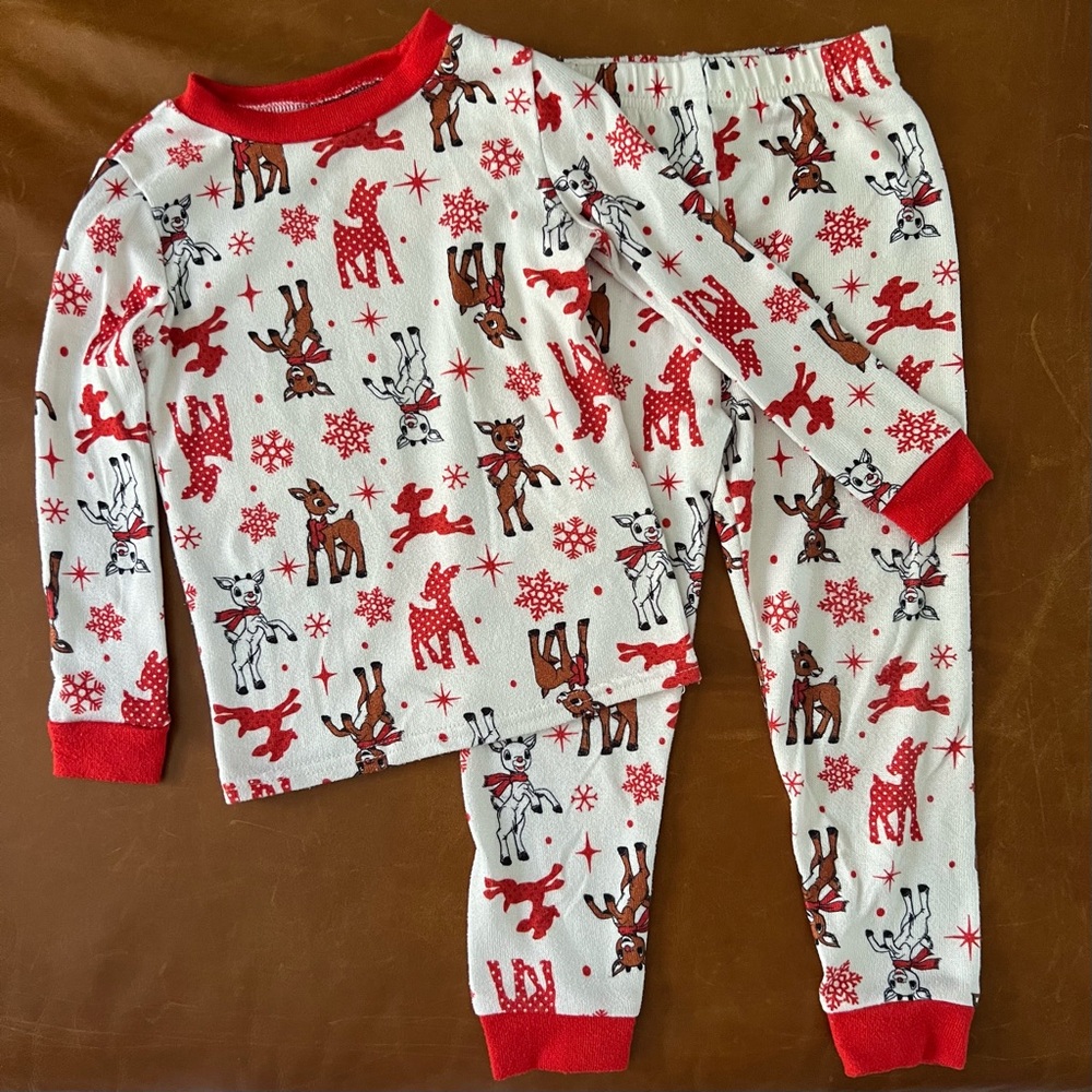 RUDOLPH Red Reindeer Pajama Set, 4T